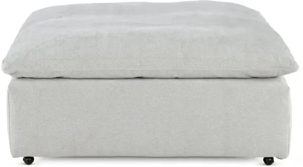 Stratus Cement White Cocktail Ottoman