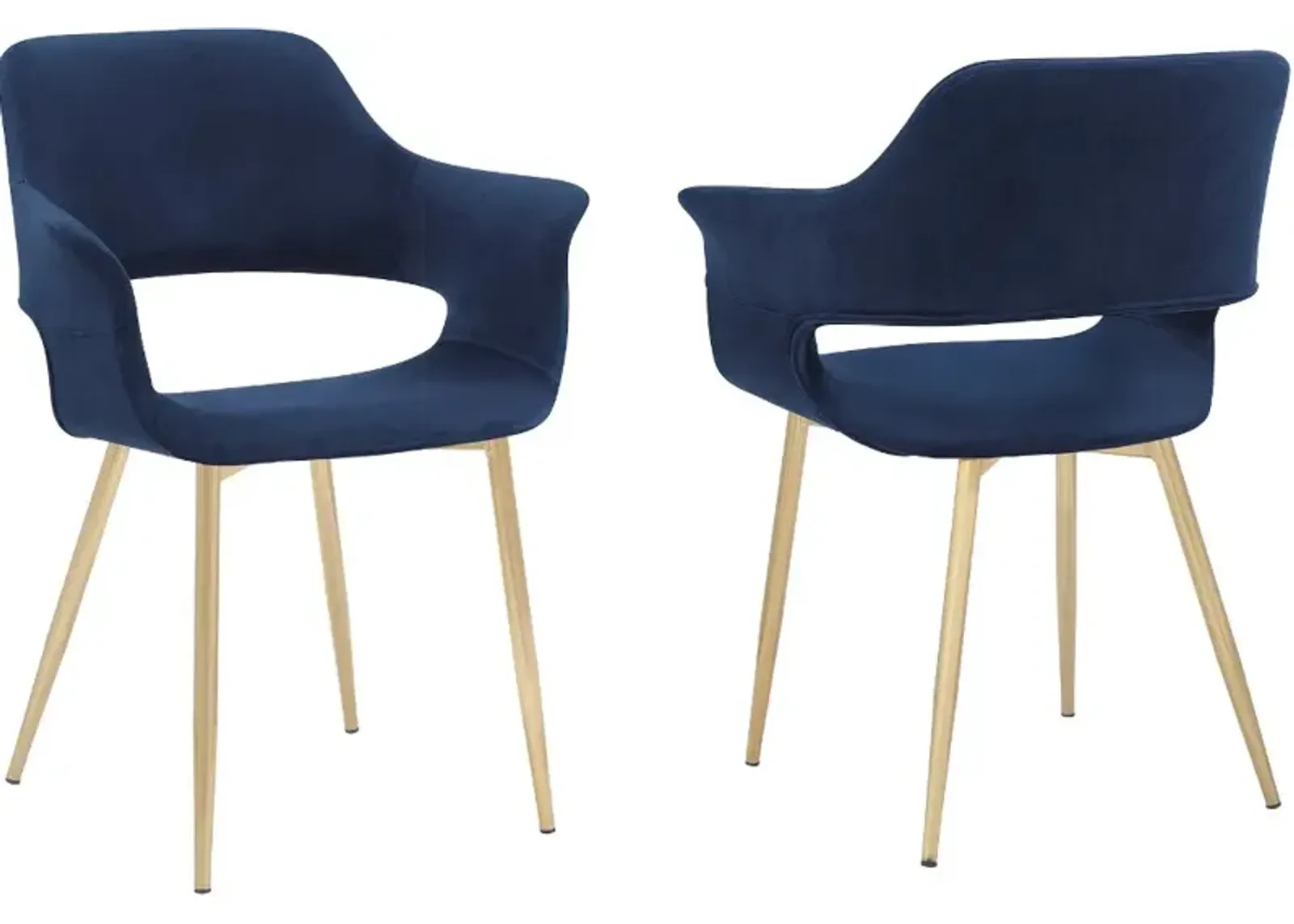 Gigi Blue Dining Room Arm Chair (Set of 2)