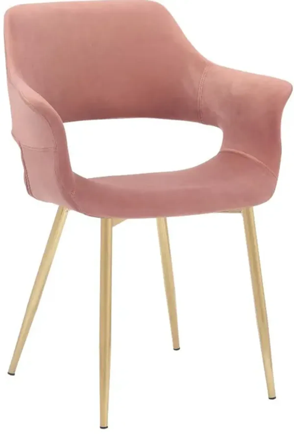 Gigi Pink Dining Room Arm Chair (Set of 2)