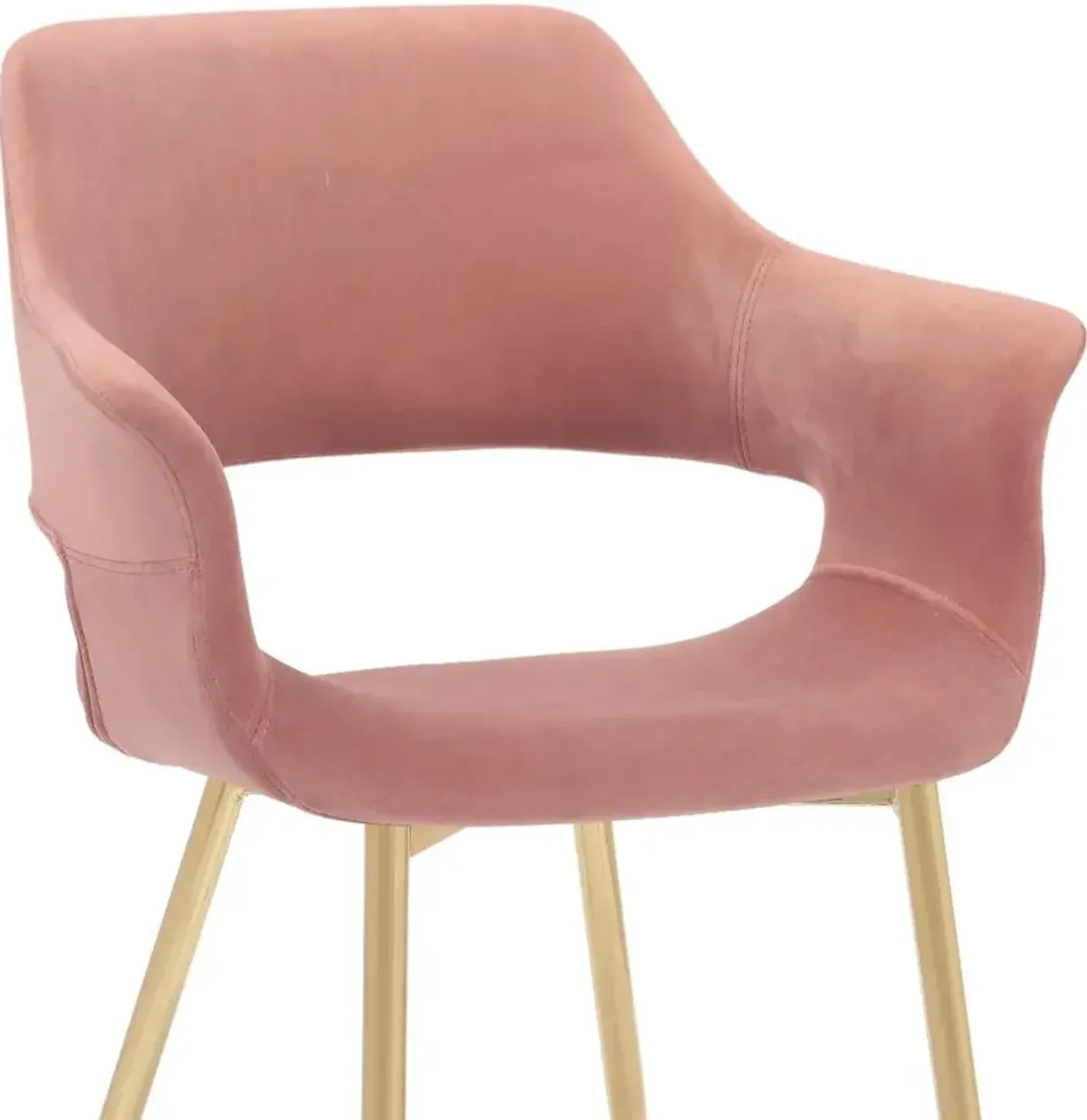 Gigi Pink Dining Room Arm Chair (Set of 2)