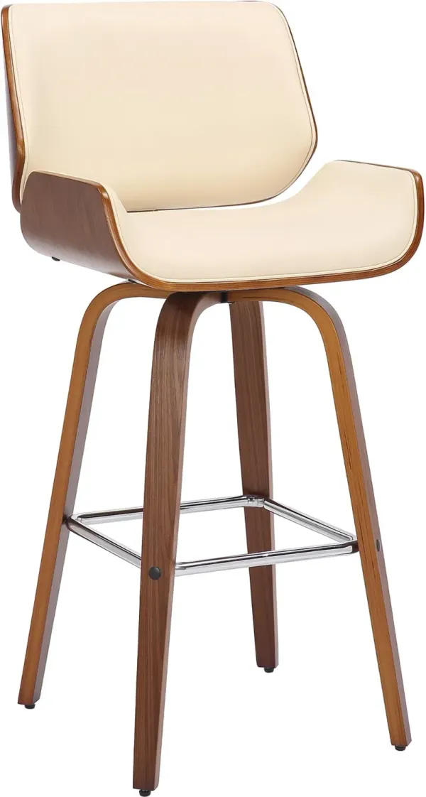 Tyler Cream Swivel Bar Stool