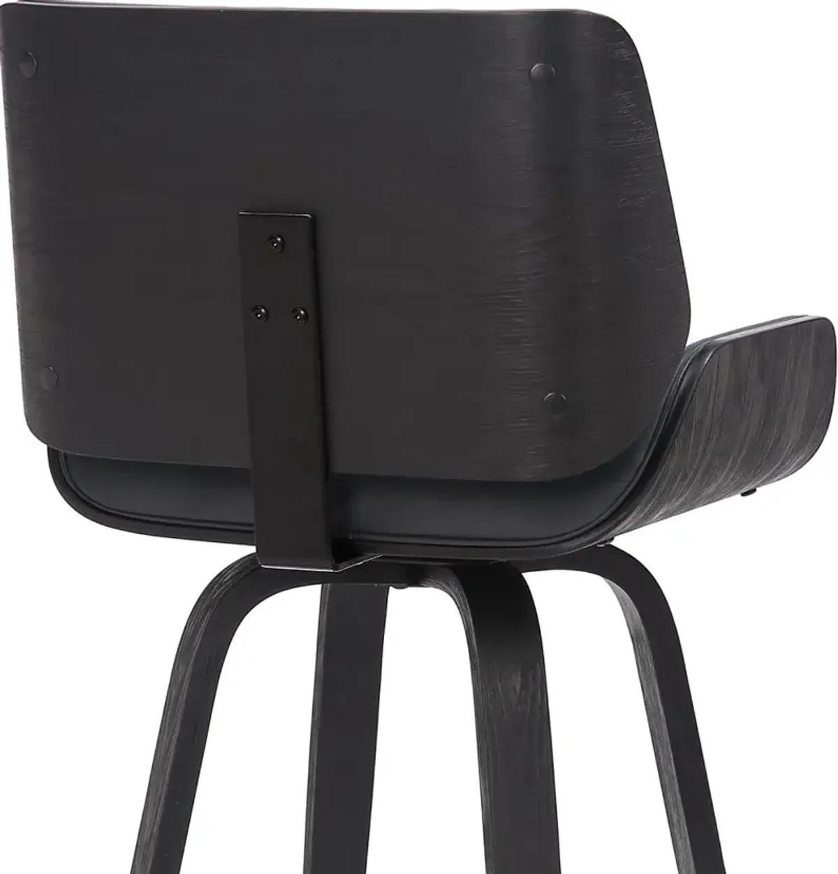 Tyler Gray and Black Swivel Counter Height Stool