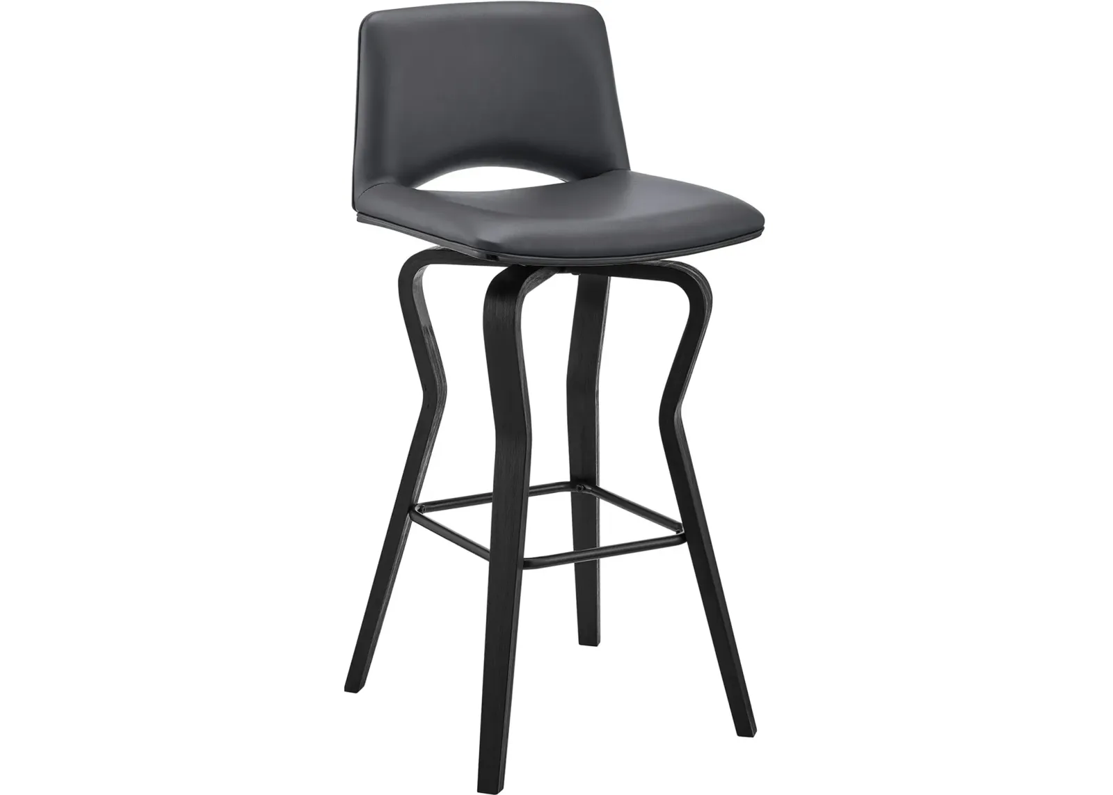 Gerty Gray Swivel Bar Stool