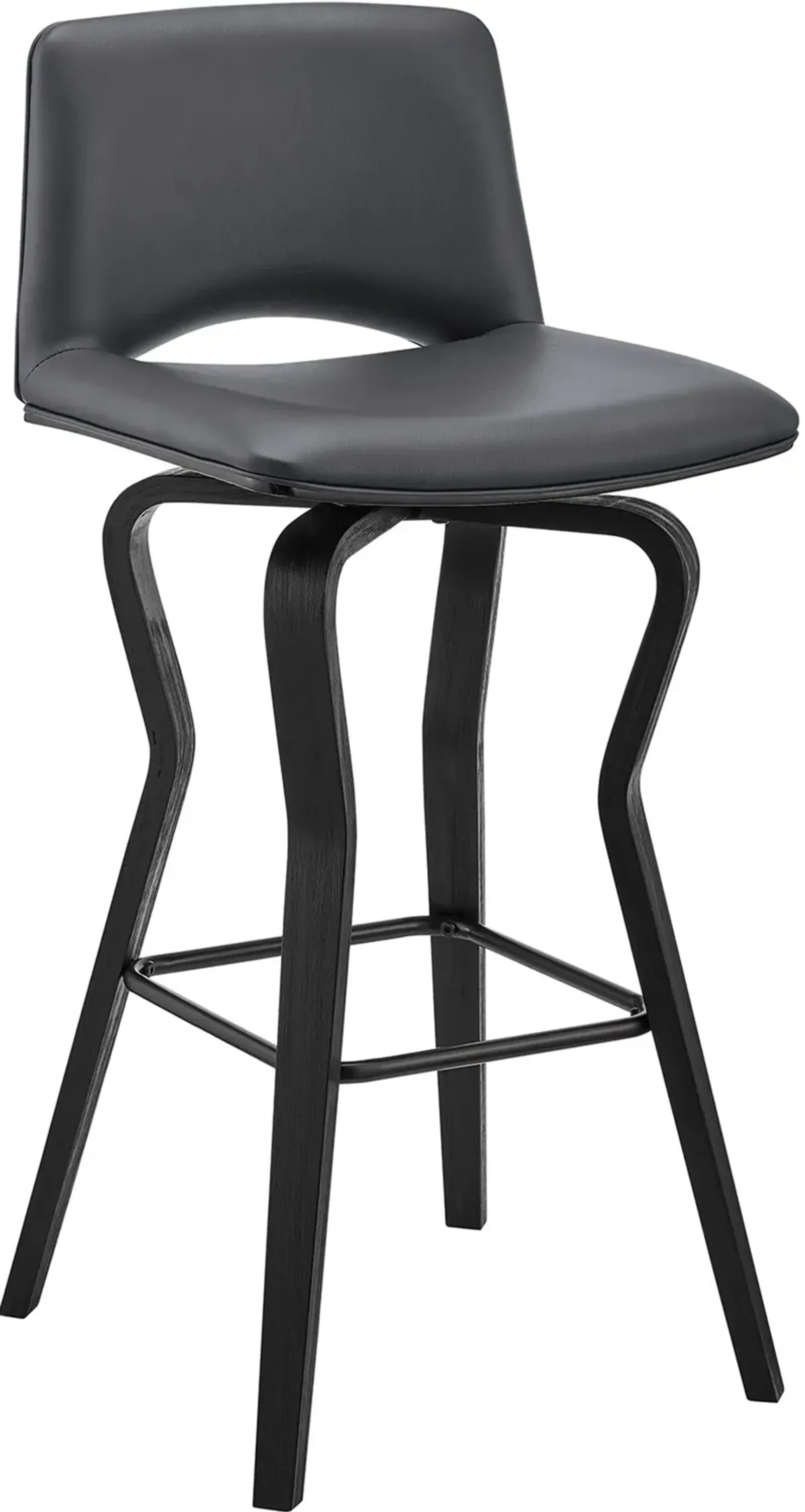 Gerty Gray Swivel Bar Stool