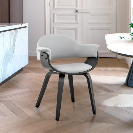 Adalyn Gray and Black Dining Room Chair