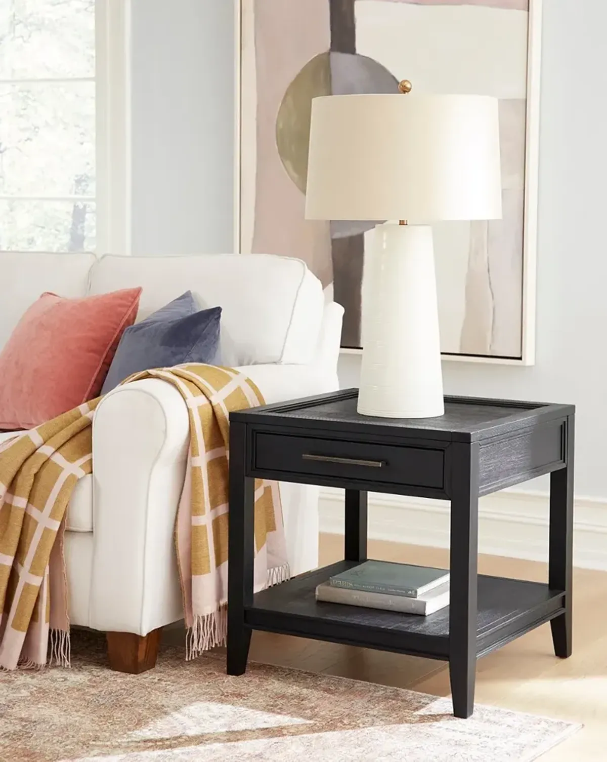 Callahan Domino Black End Table