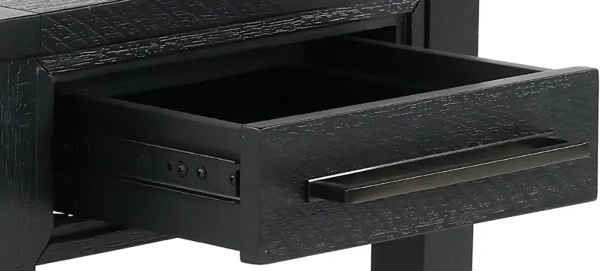 Callahan Domino Black Chairside Table