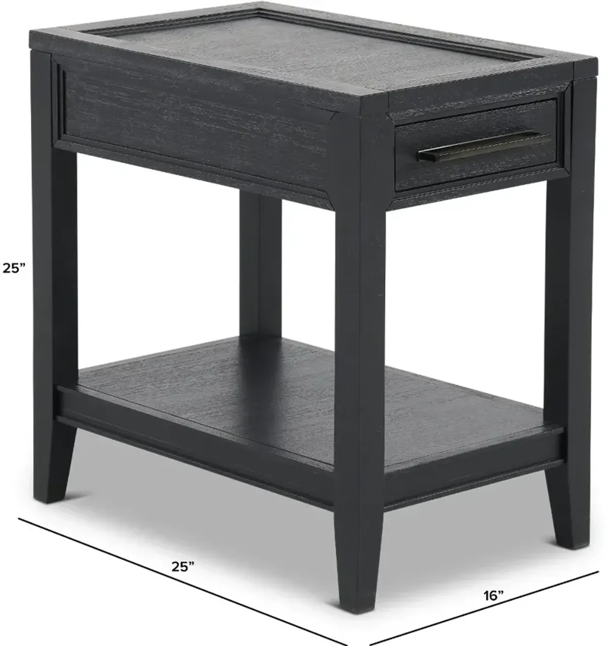 Callahan Domino Black Chairside Table