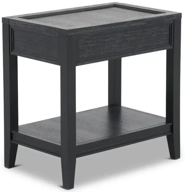 Callahan Black Chairside Table