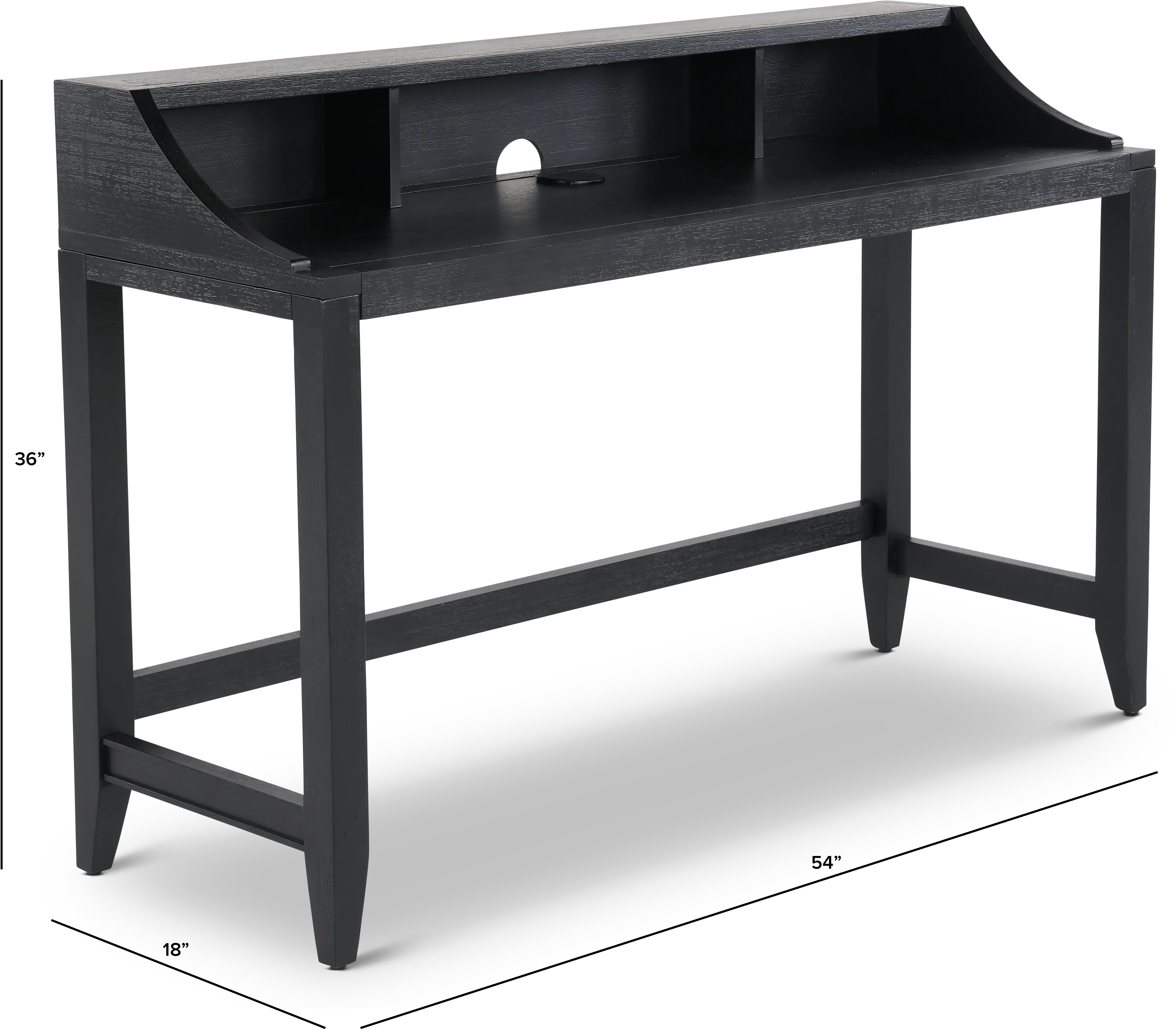 Callahan Domino Black Sofa Table