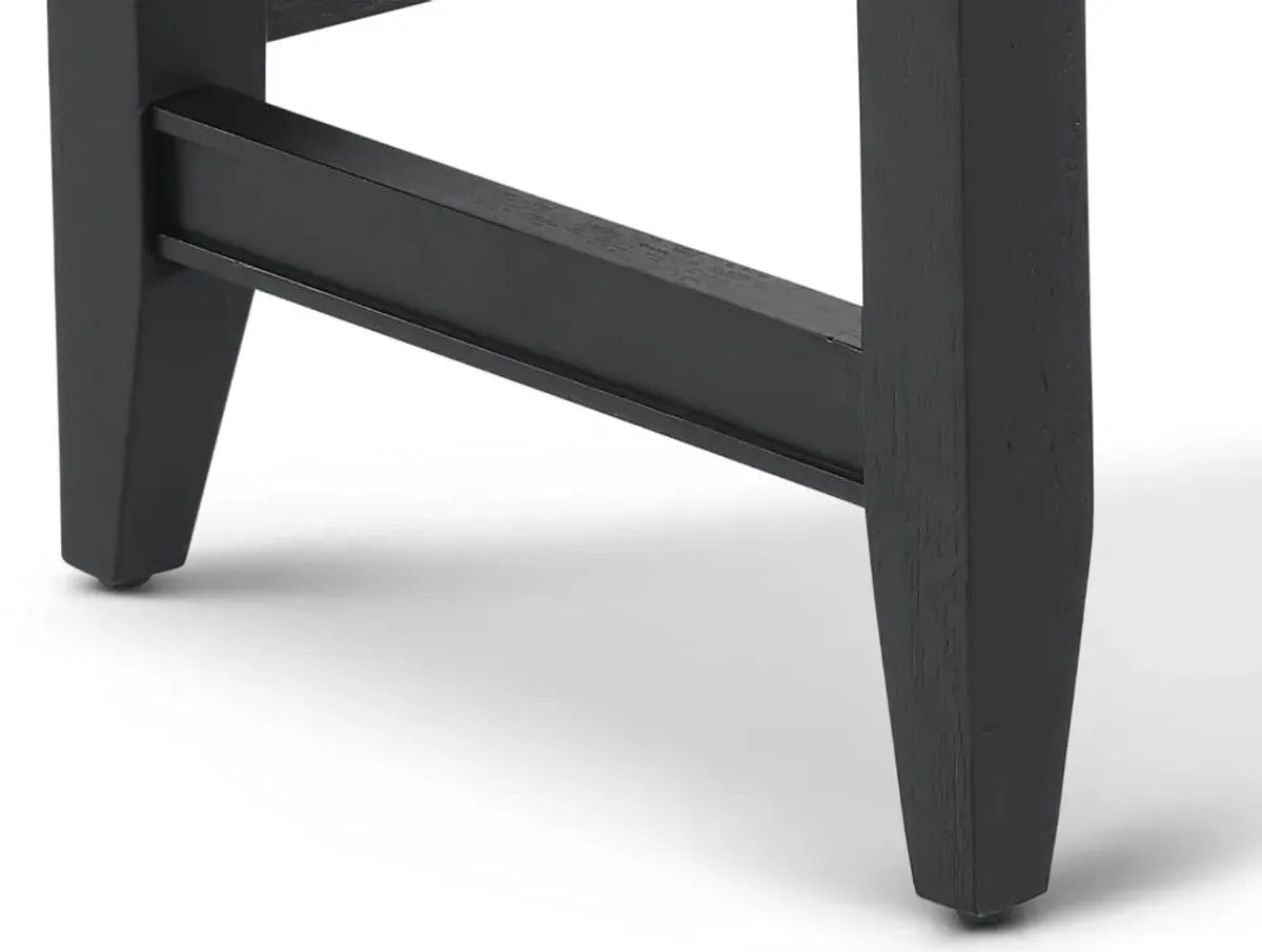 Callahan Domino Black Sofa Table and Stool Set