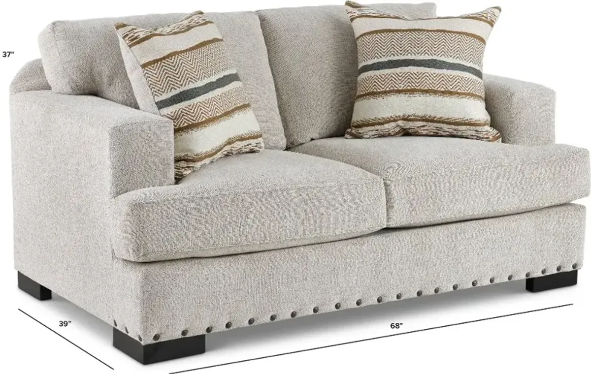 Langley Tan Loveseat