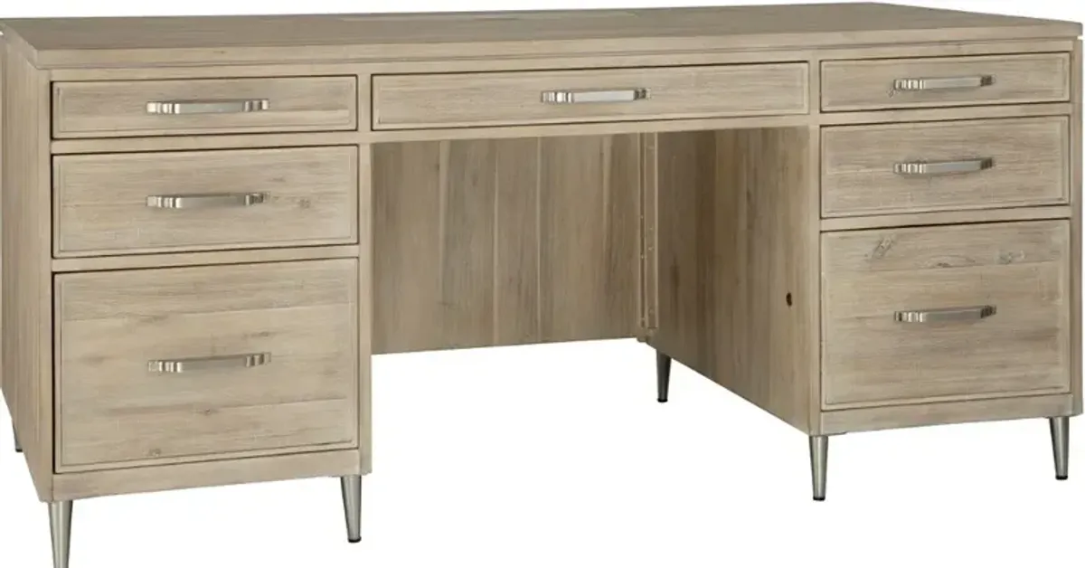 Morgan Acacia Wood Executive Desk