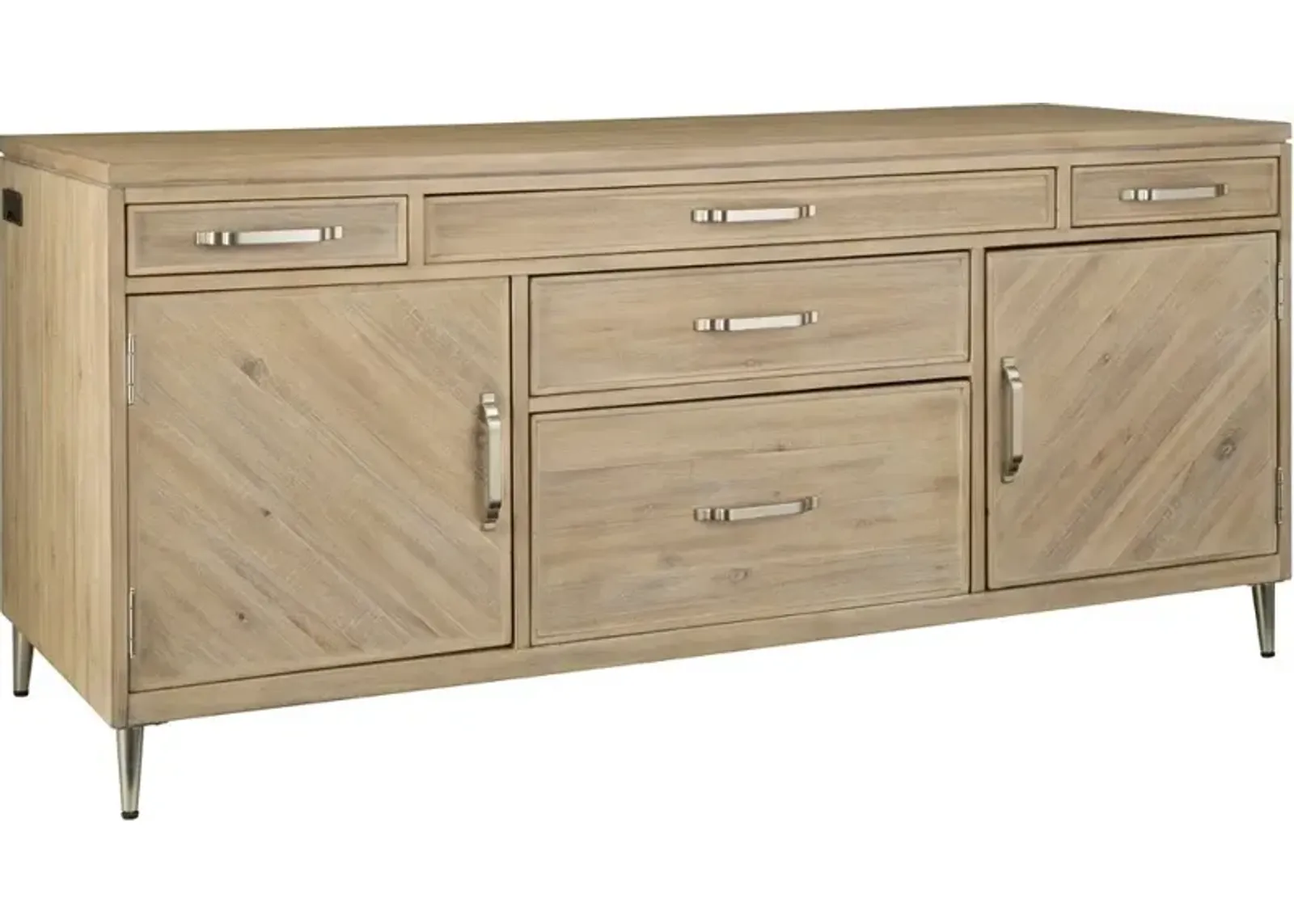 Morgan Acacia Wood Credenza Desk