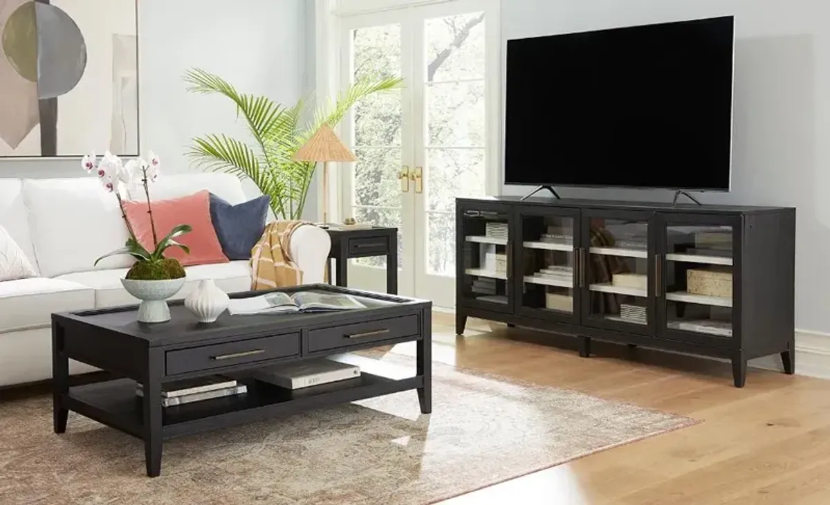 Callahan Domino Black 72" TV Stand