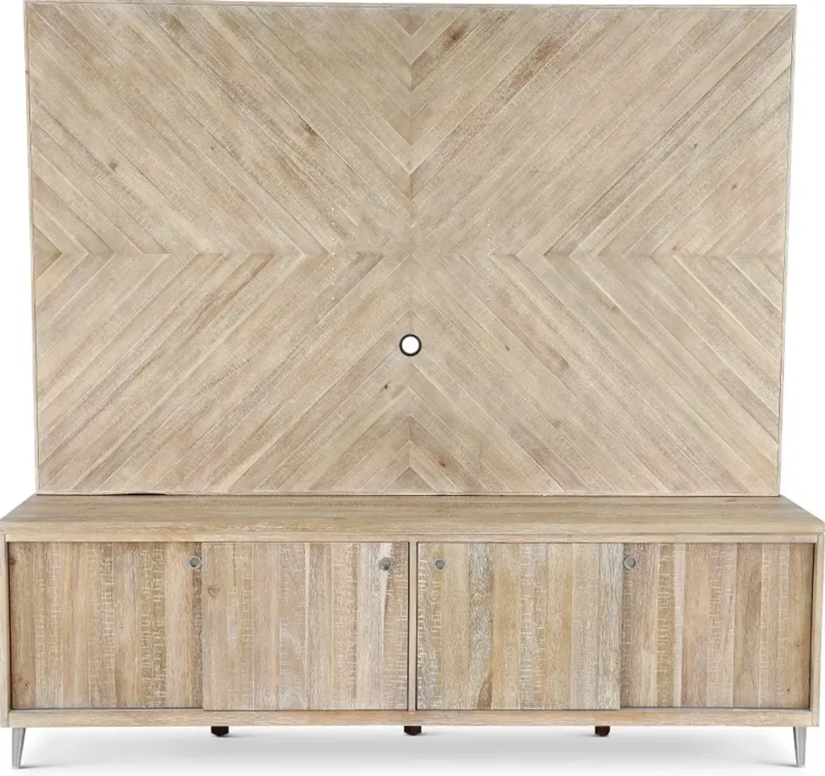 Morgan Acacia Wood Entertainment Wall