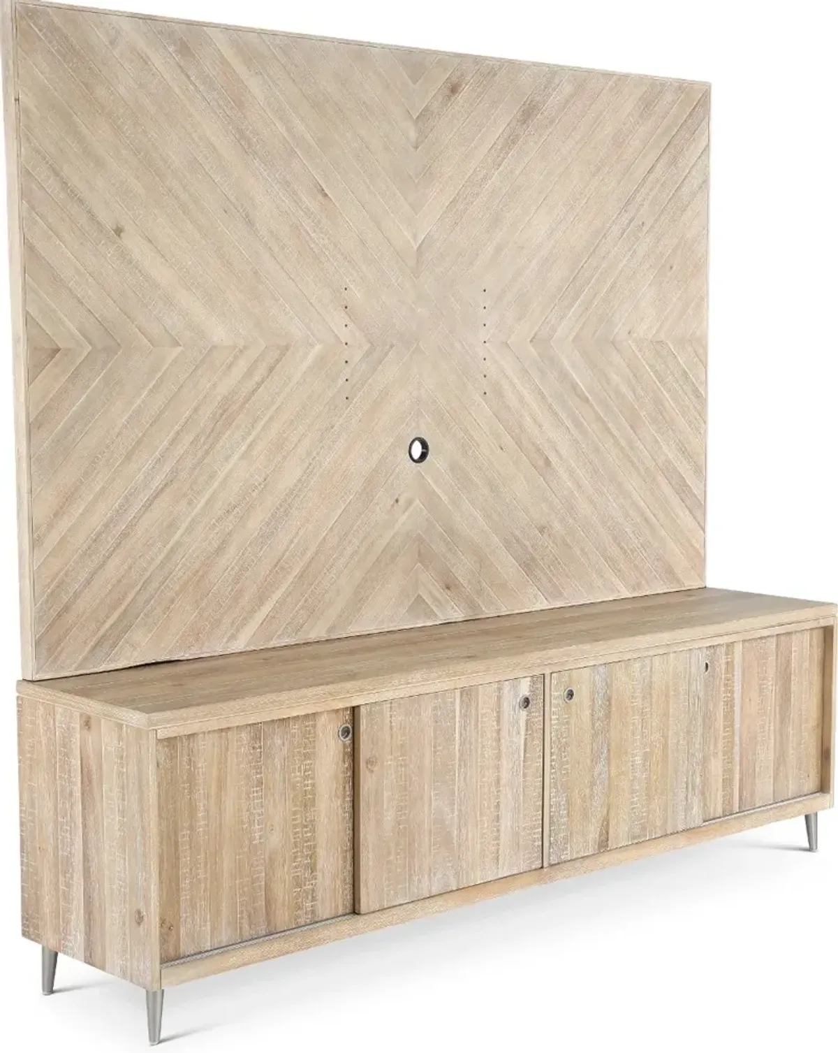 Morgan Acacia Wood Entertainment Wall