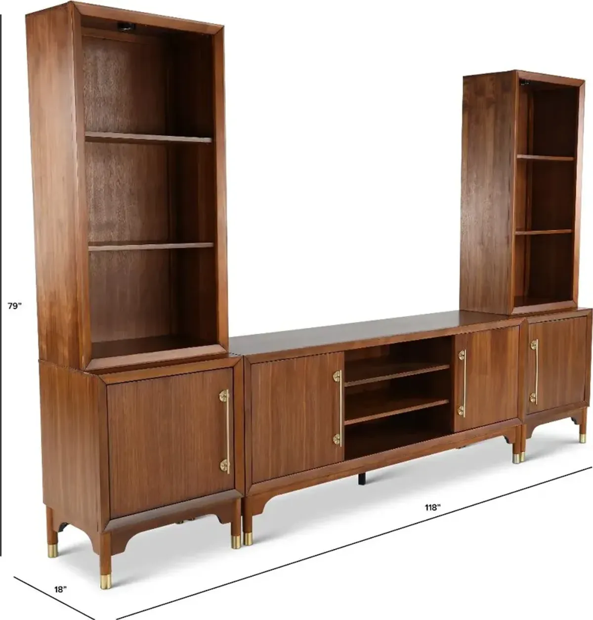 Margo Walnut Entertainment Center