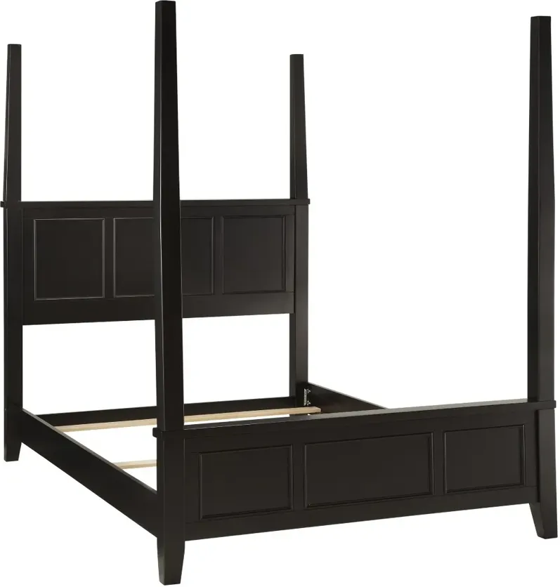 Bedford Black King Poster Bed