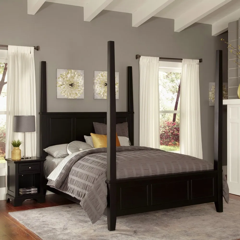 Bedford Black King Poster Bed