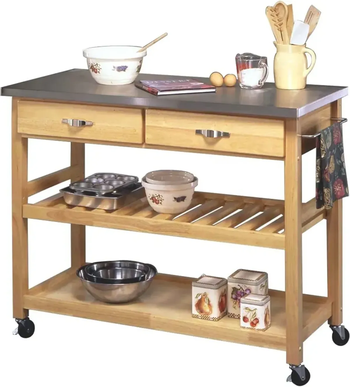 General Line Brown Kitchen Cart