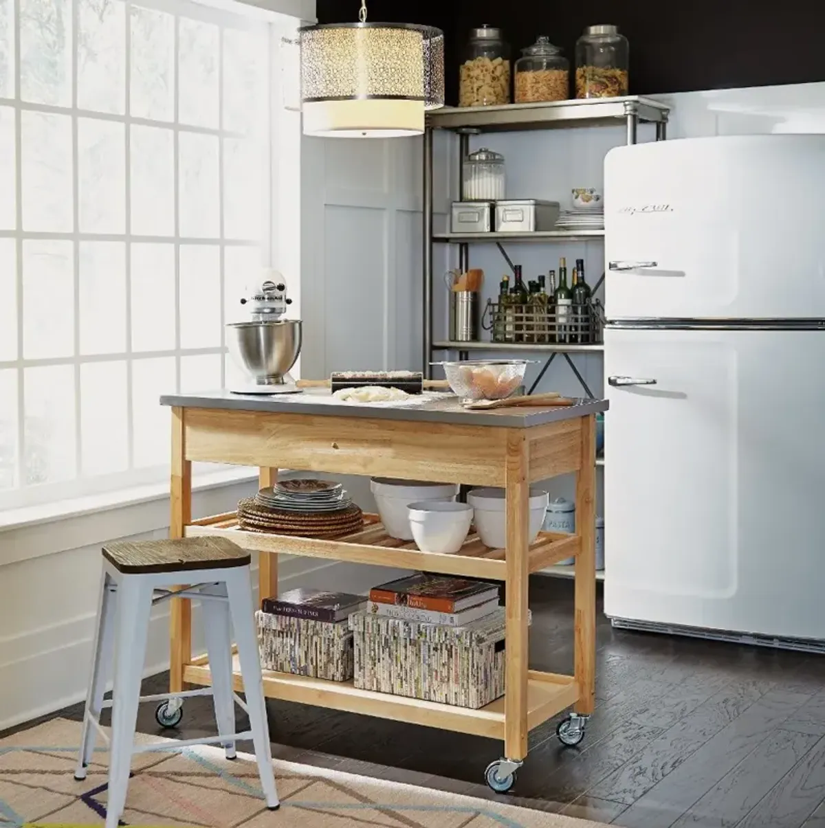 General Line Brown Kitchen Cart