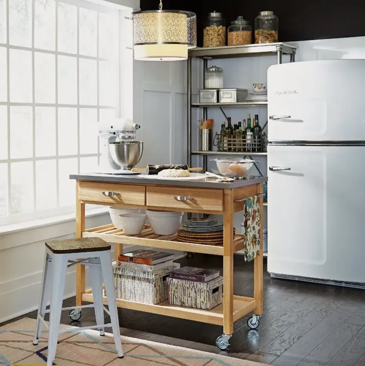 General Line Brown Kitchen Cart