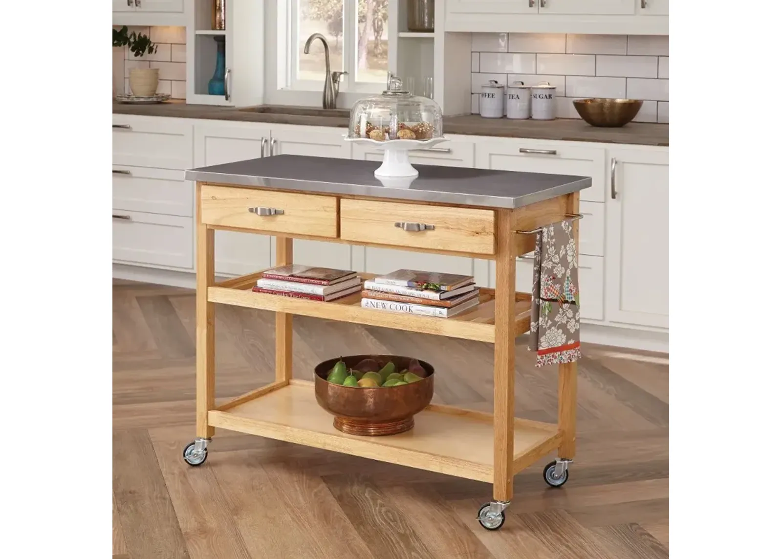 General Line Brown Kitchen Cart