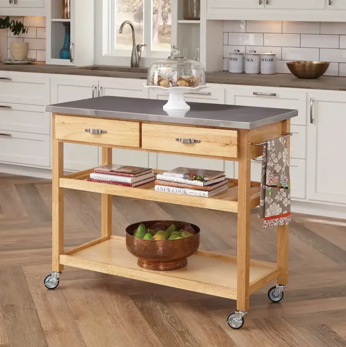 General Line Brown Kitchen Cart