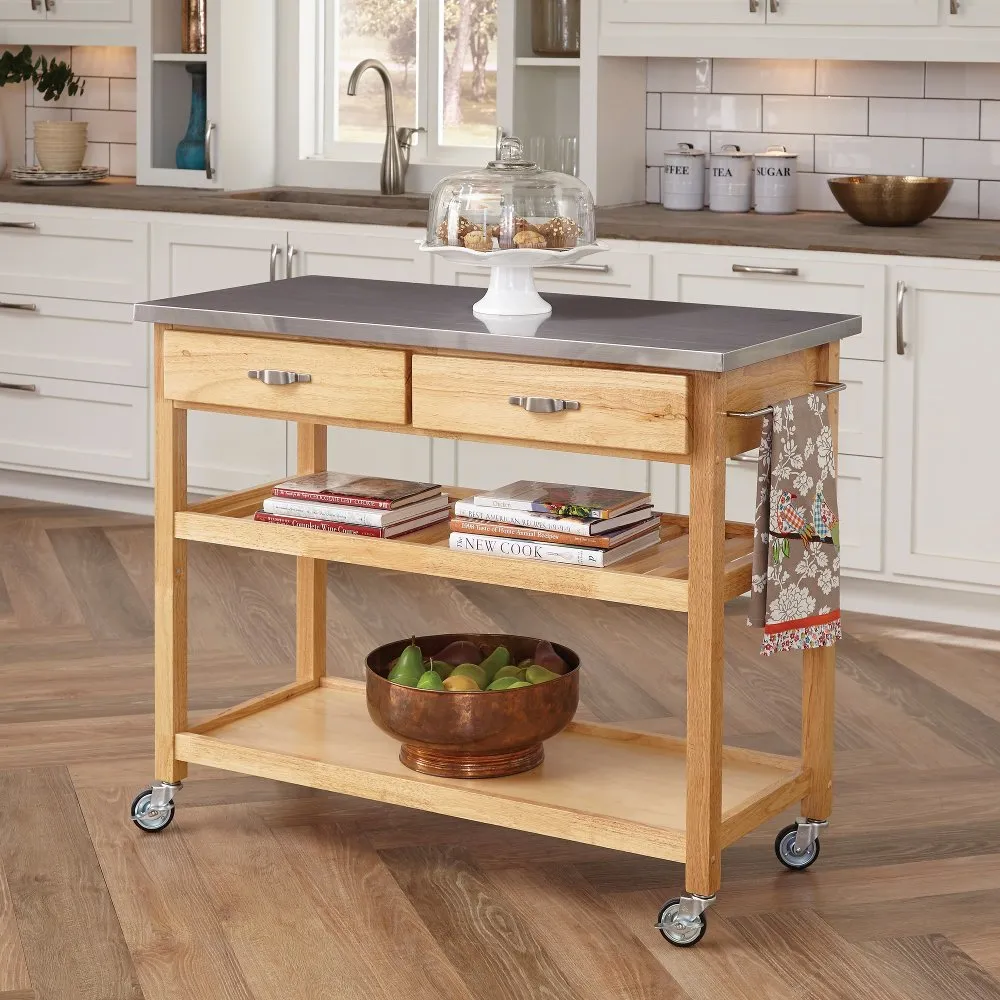 General Line Brown Kitchen Cart