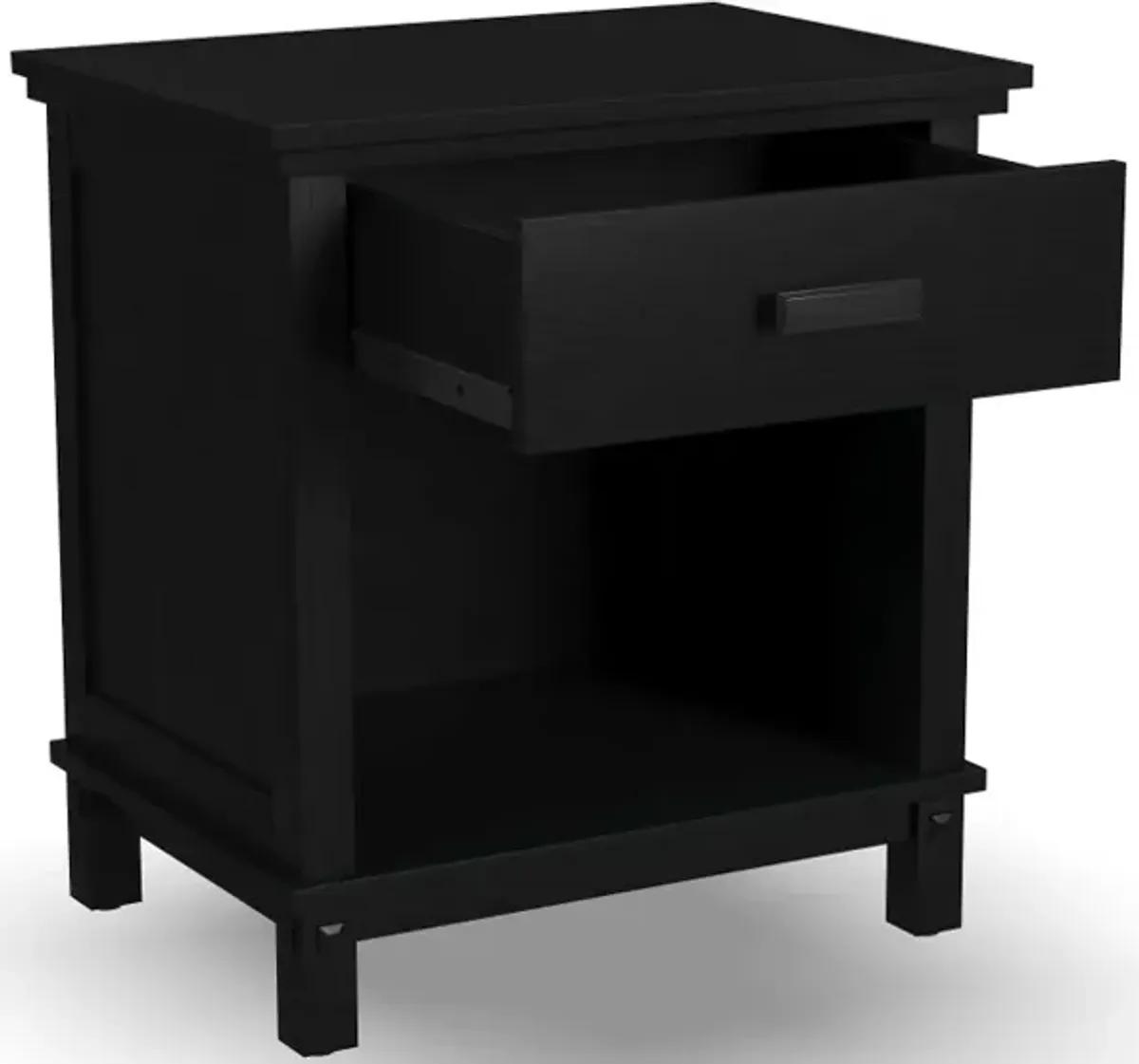 Oak Park Black Nightstand