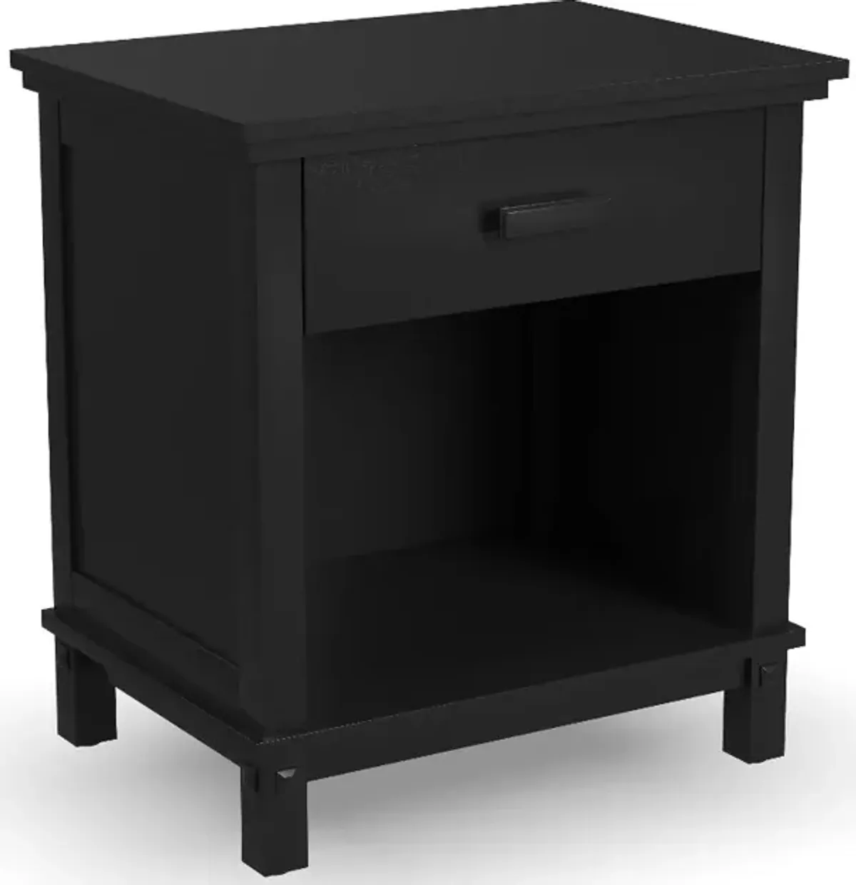 Oak Park Black Nightstand