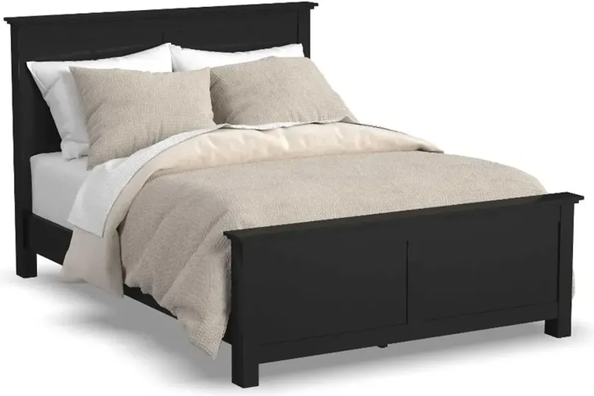 Oak Park Black Queen Bed