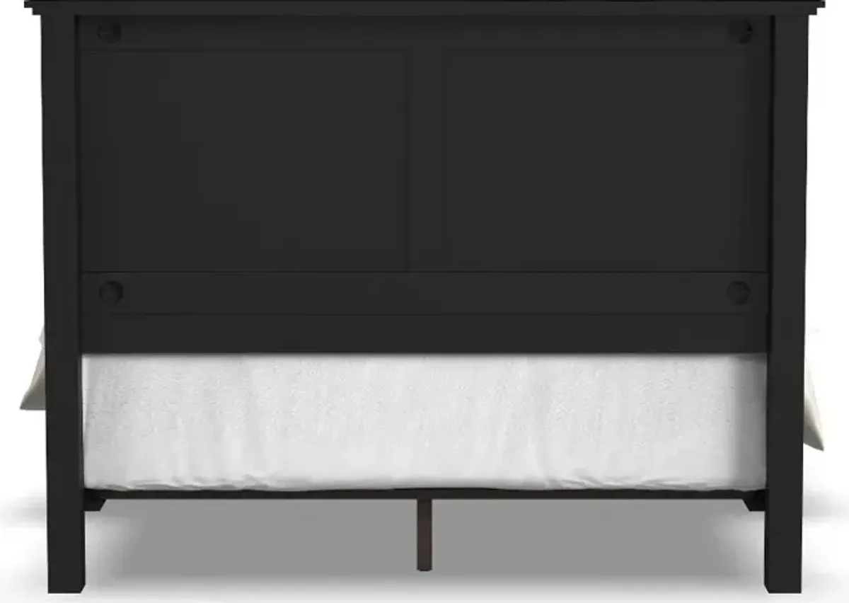 Oak Park Black Queen Bed