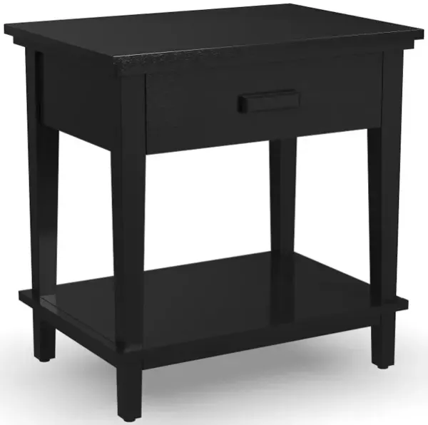 Oak Park Black Nightstand