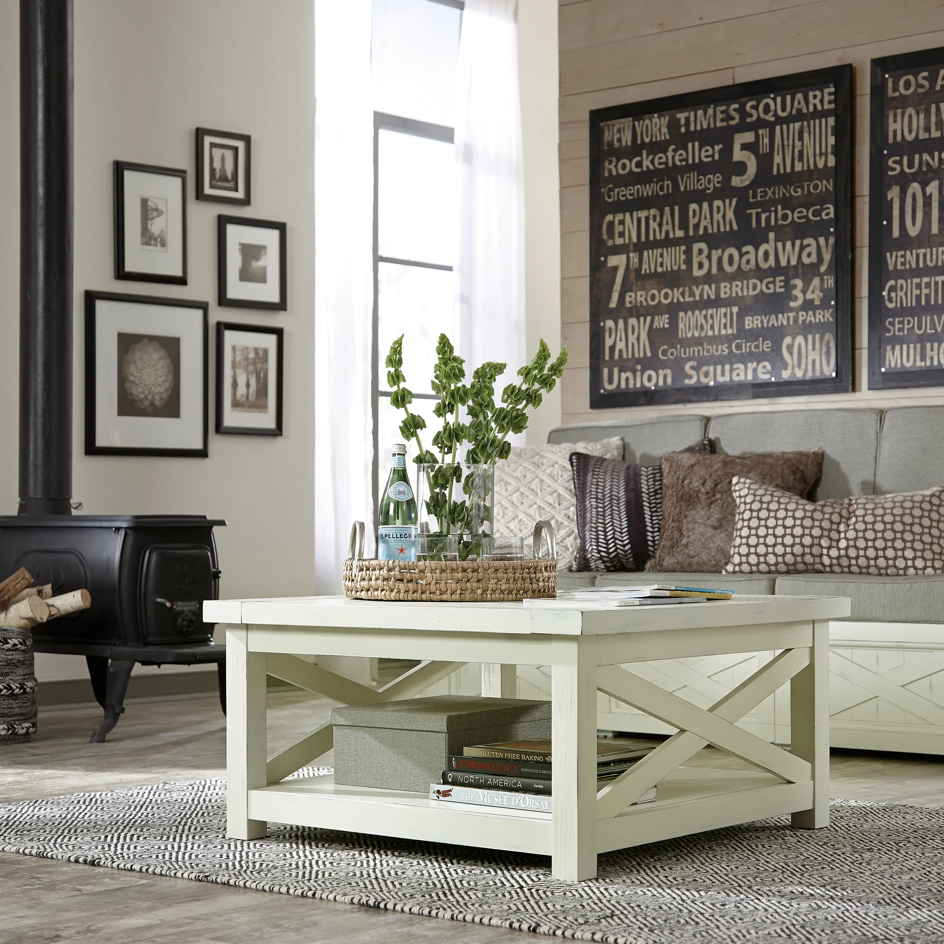 Seaside Lodge Off-White Coffee Table