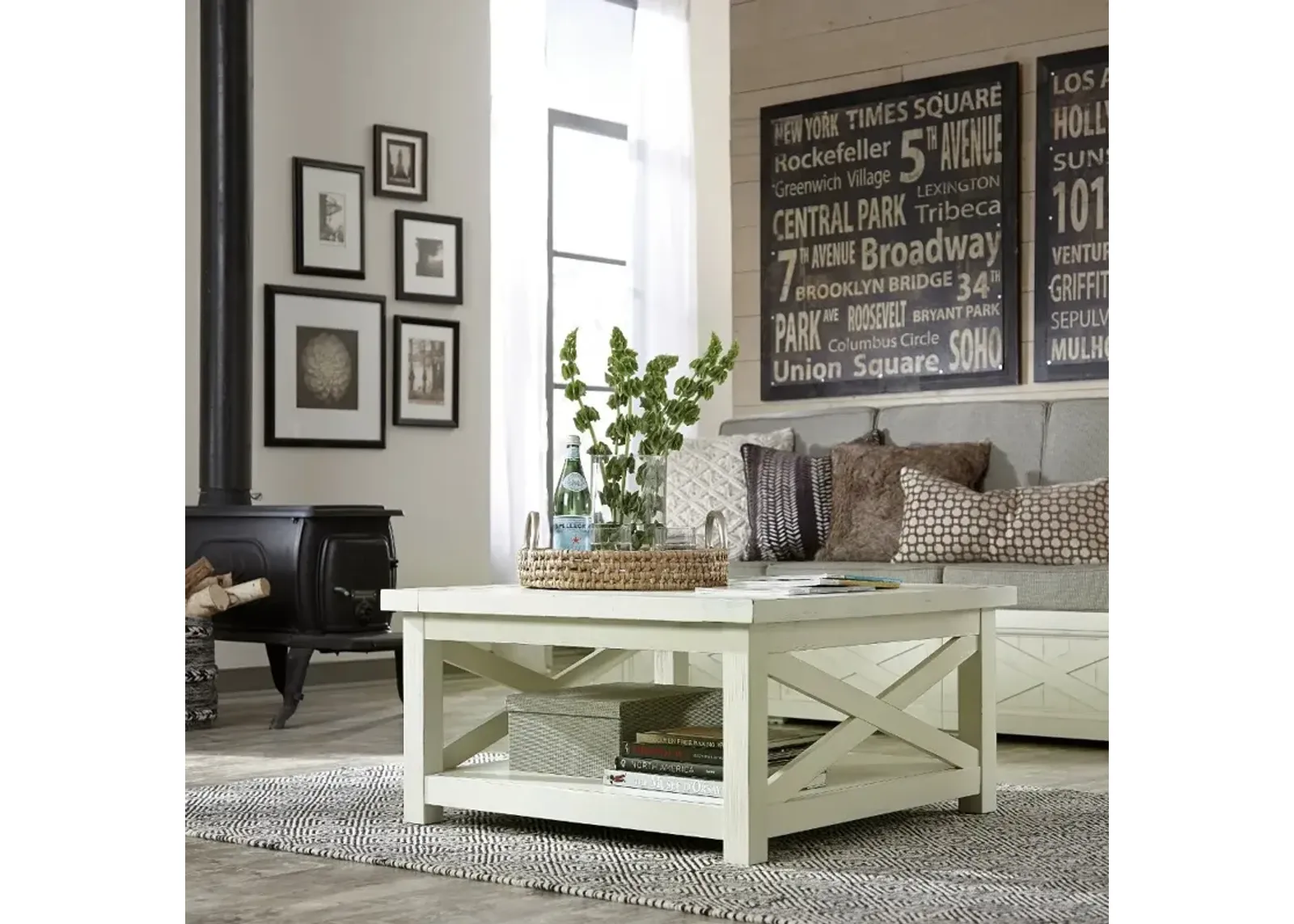 Seaside Lodge Off-White Coffee Table