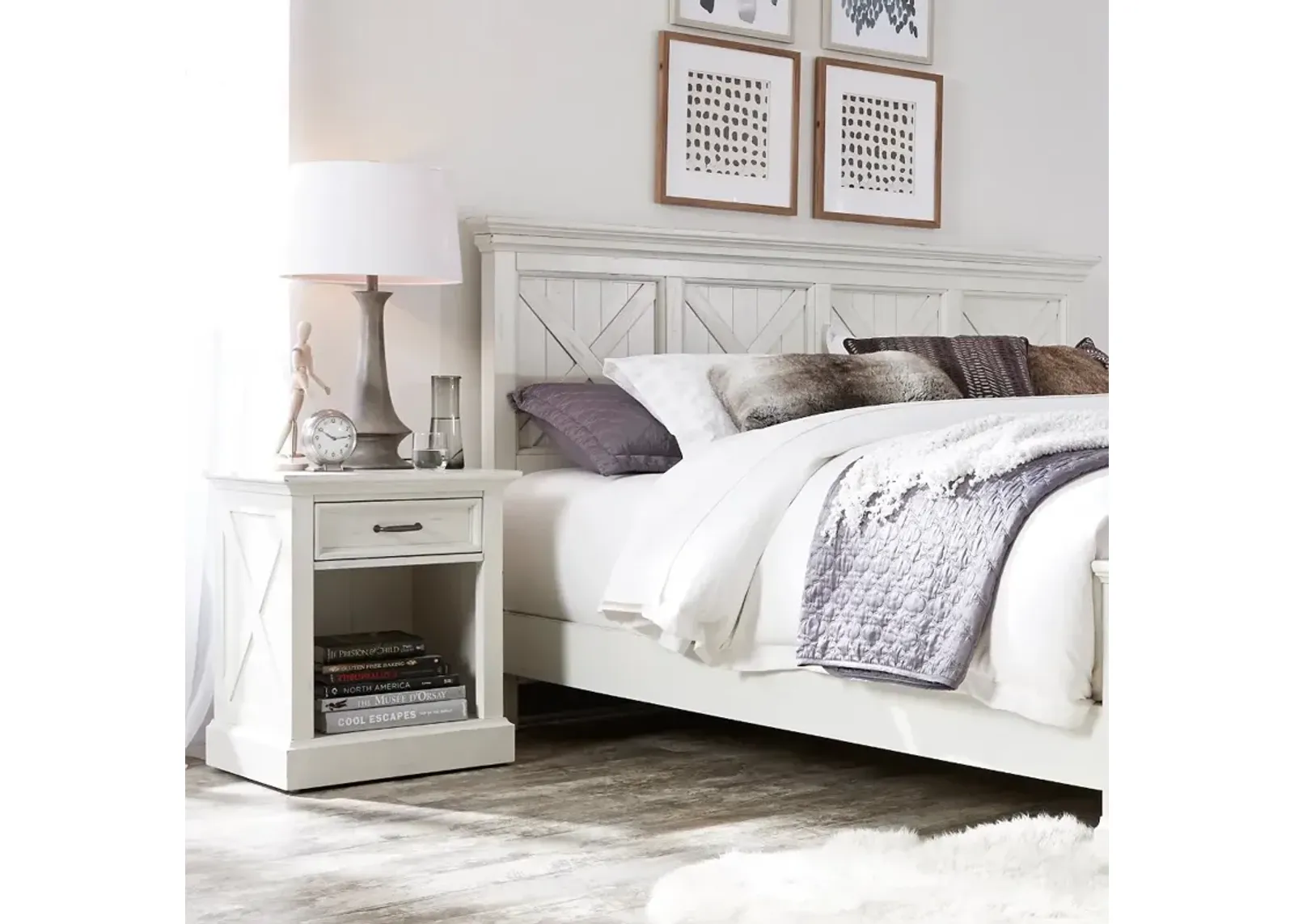 Seaside Lodge Off-White King Headboard