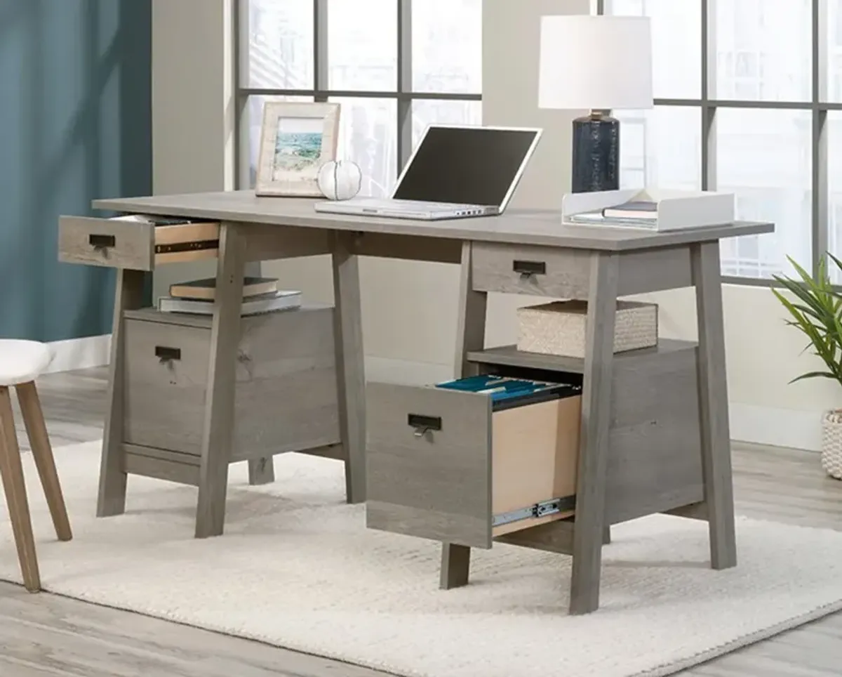 Trestle Mystic Oak Executive Office Desk