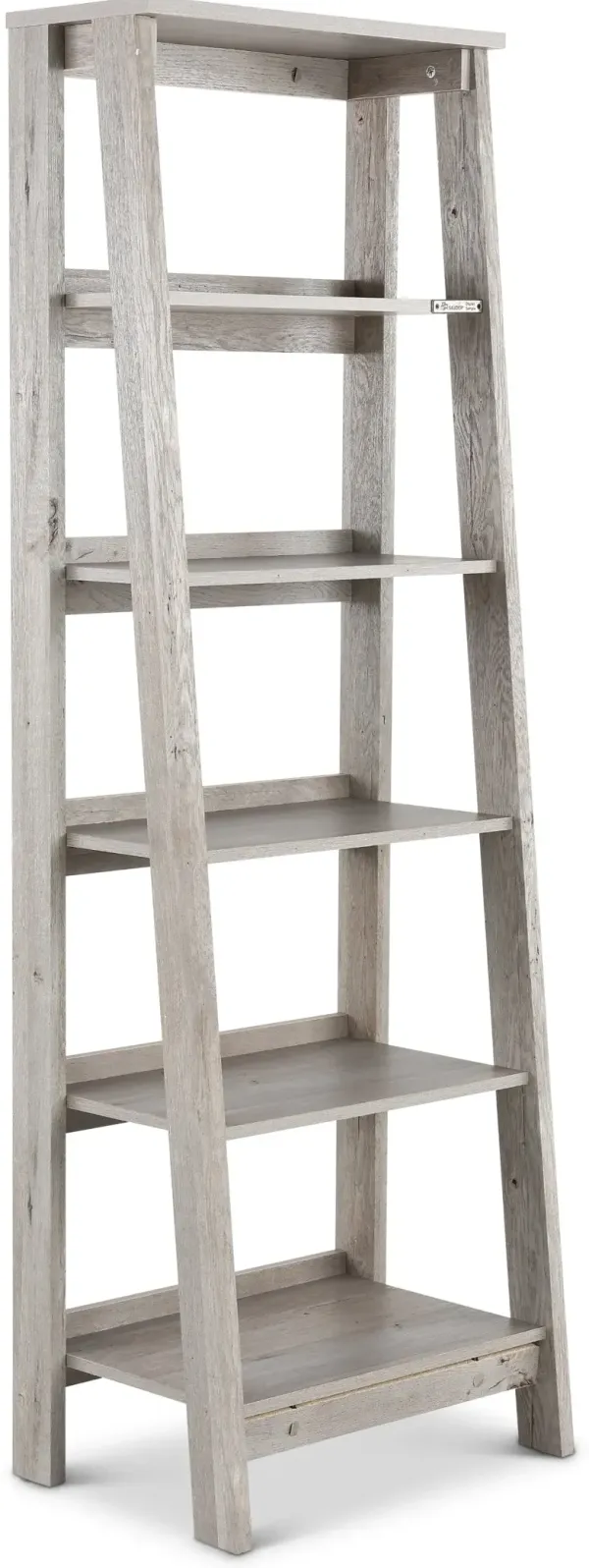 Trestle Light Gray Tiered Bookcase