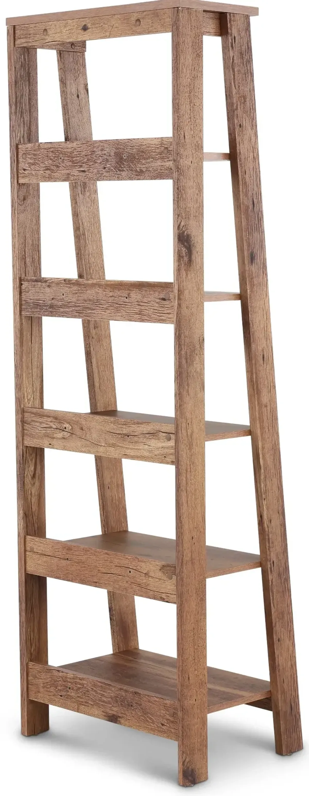 Trestle Vintage Oak Tiered Bookcase