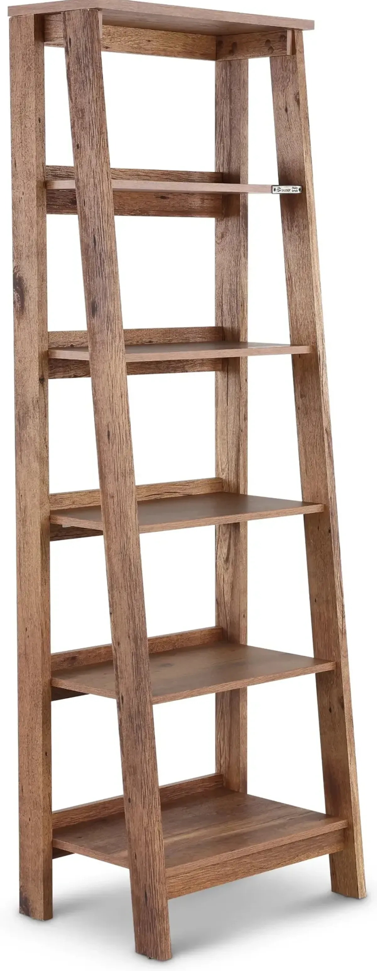 Trestle Vintage Oak Tiered Bookcase