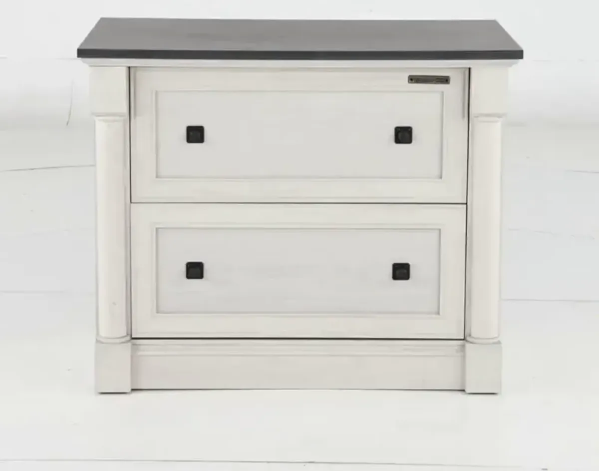 Palladia Glacier Oak File Cabinet