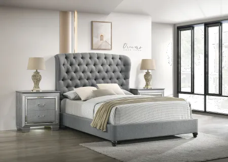 Lyla Gray Queen Upholstered Bed