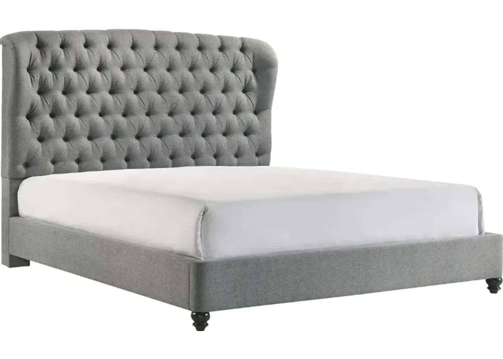 Lyla Gray Queen Upholstered Bed