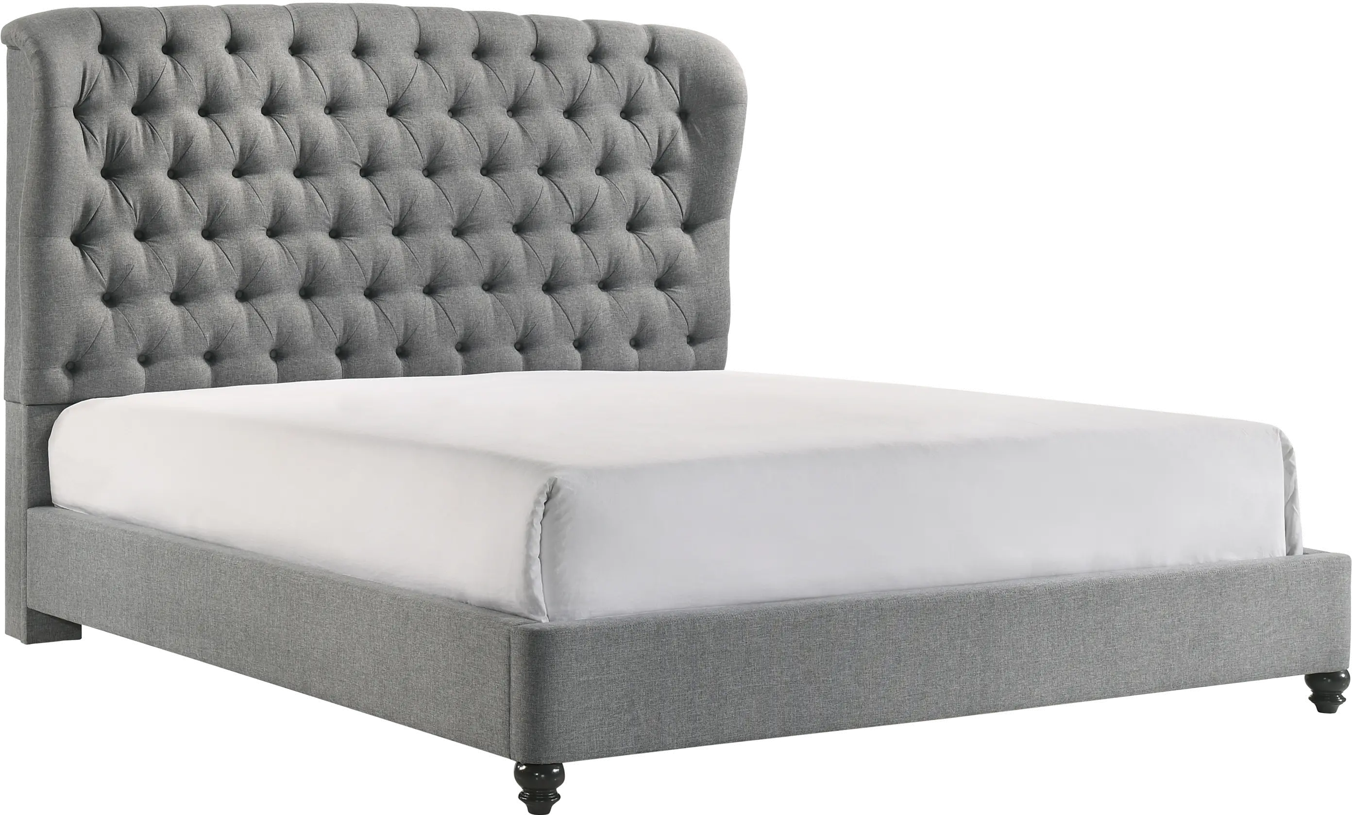 Lyla Gray Queen Upholstered Bed