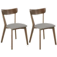 Arcade Brown Dining Room Chair, Set of 2