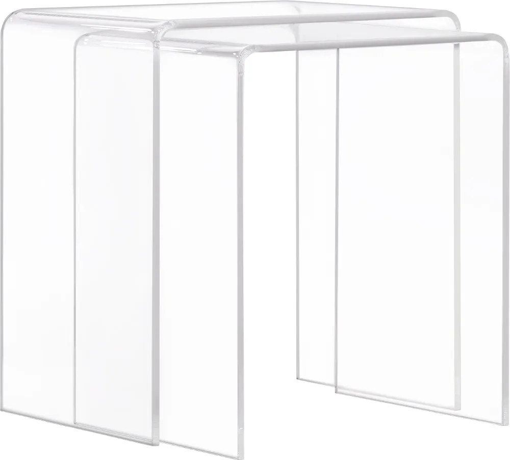 A La Carte Acrylic Nesting Accent Tables, Set of 2