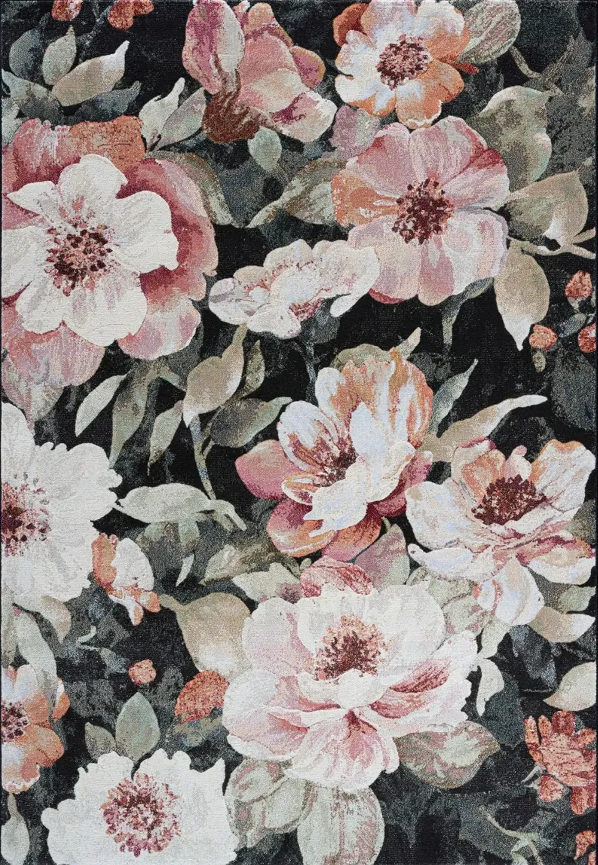 Essentials 5 x 8 Floral Blush Area Rug