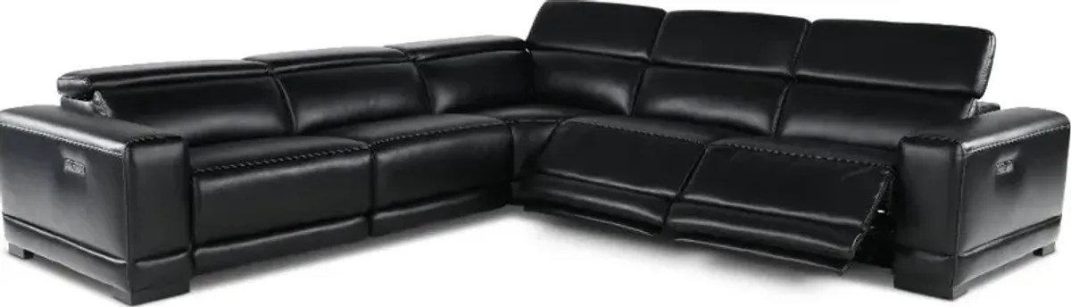 Sofia Blackberry 5-Piece Power Reclining Sectional